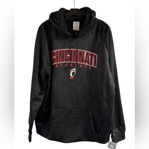 NWT Cincinnati Bearcats Black Hoodie Size L